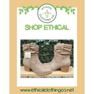 NWT a.n.a Women's Delia Stacked Heel Slouch Boots Size: 9.5